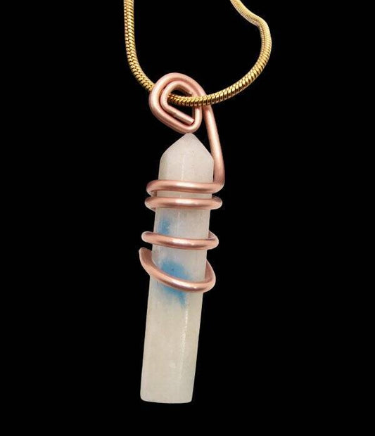 Stone of Heaven Azurite Crystal Edgar Cayce in Granite Copper #12