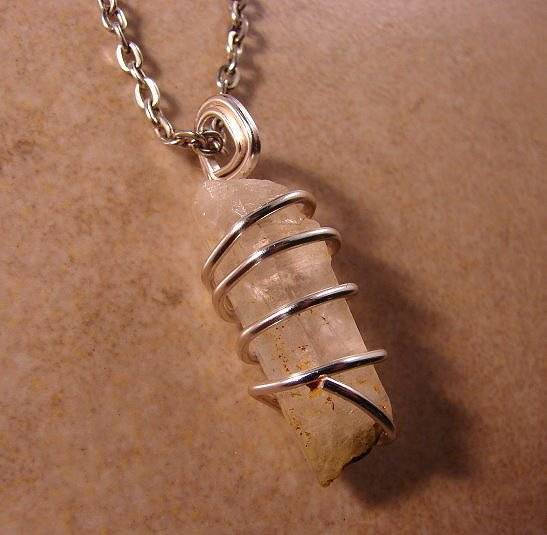 DELPHI ORACLE QUARTZ PENDANT SILVER COPPER MAGIC INCREASE SPIRITUALITY LOVE 17