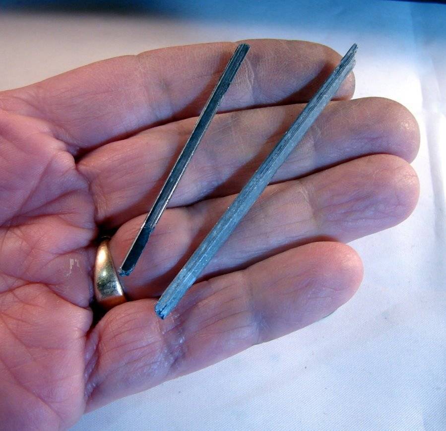 2 STIBNITE WANDS- Wu Ling Antimony Mine , Jiangxi Prov., - CHINA #2