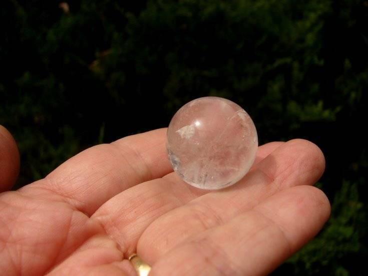RARE LEMURIAN SEED QUARTZ CRYSTAL BALL SPHERE BRAZIL