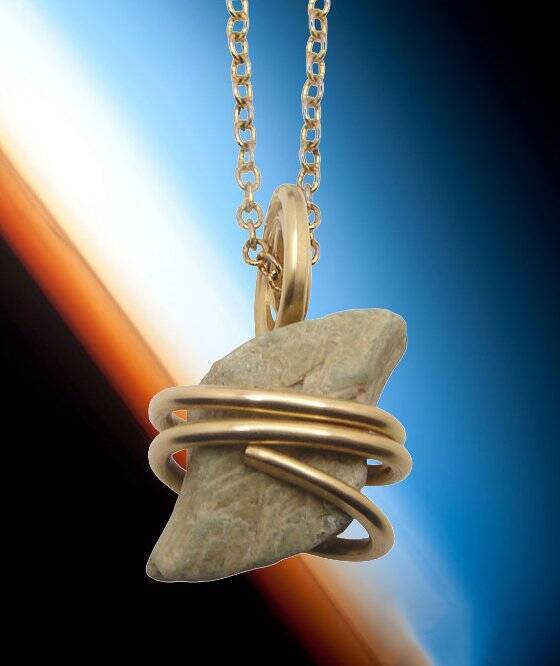 Green Heulandite Crystal Necklace Zeolite Crystal Handmade Crystal Jewelry #4