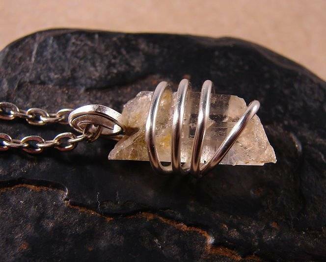 DELPHI ORACLE QUARTZ PENDANT SILVER COPPER MAGIC INCREASE SPIRITUALITY LOVE #27