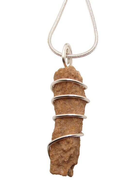 RARE UNUSUAL PRAYER PIPE LIGHTNING STRIKE SARAHA DESERT FULGURITE CRYSTAL #252