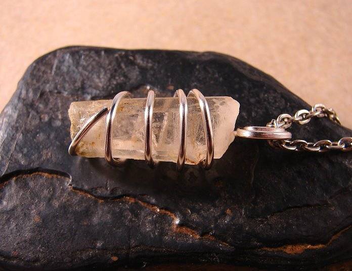 DELPHI ORACLE QUARTZ PENDANT SILVER COPPER MAGIC INCREASE SPIRITUALITY LOVE 17