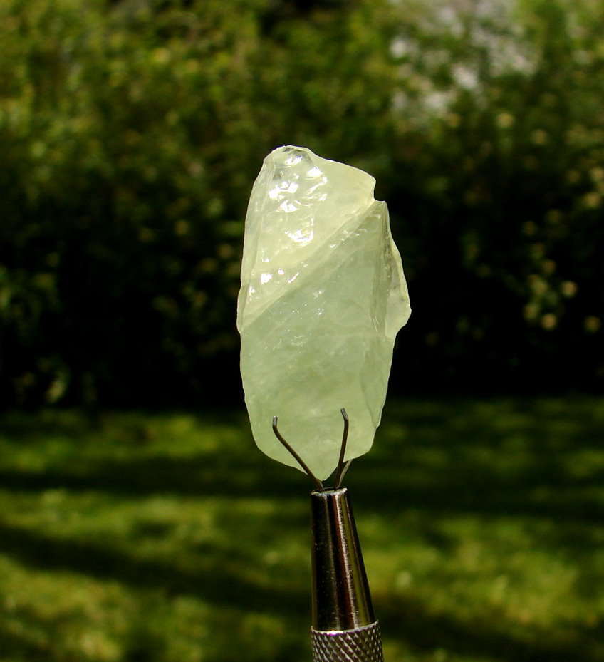 ONE Green Elestial Moldavite Calcite Crystal Mexico!!