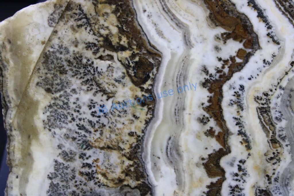 HUGH Silver Lace Onyx, Large Slab, Excellent Pattern 13.3 oz, Old Stock