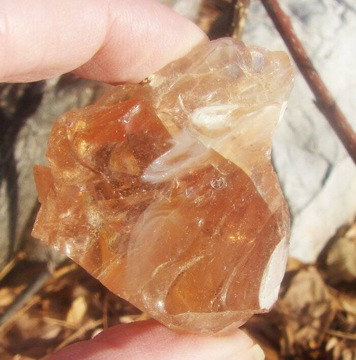 Orange Aura Gem Monatomic Andara Crystal #553