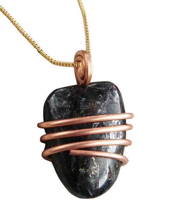 Natural Arfvedsonite Astrophyllite Pendant RUSSIAN Psychic Visions Crystal #12