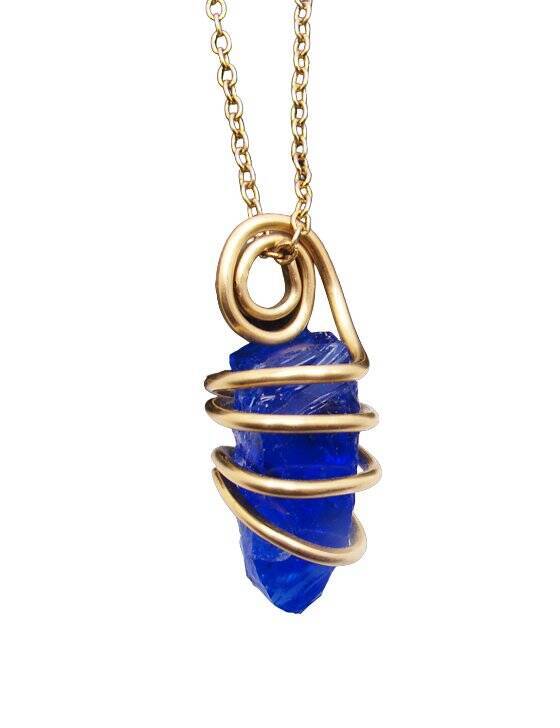 Gorgeous Genuine Monatomic Andara Crystal Pendant Bronze Gold #6002