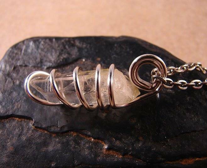 Greek DELPHI ORACLE QUARTZ PENDANT SILVER COPPER MAGIC SPIRITUALITY LOVE 19