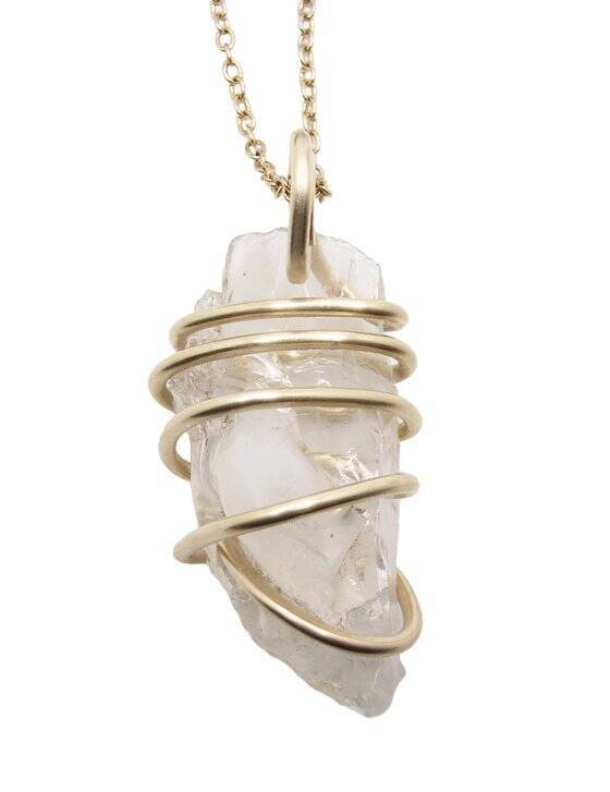 Gorgeous Genuine Monatomic Andara Crystal Pendant Bronze Gold #5001