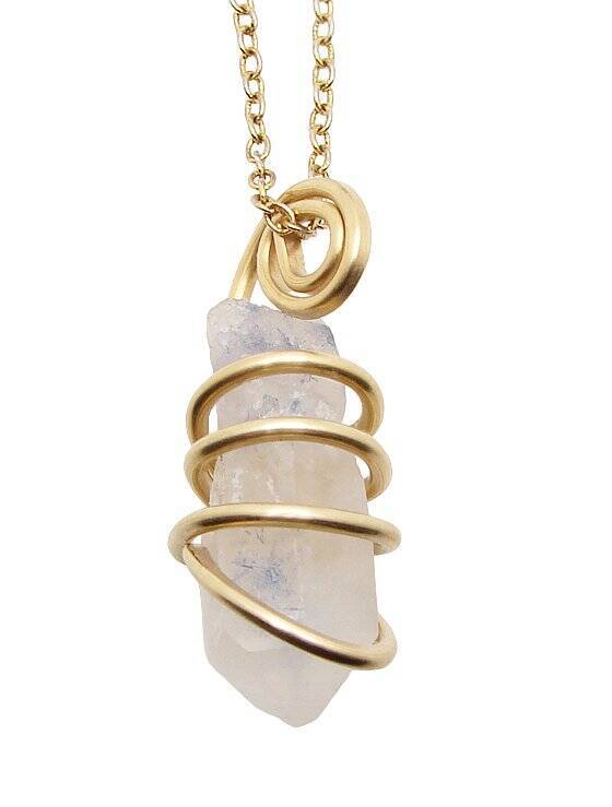 Dumortierite Included Quartz Crystal Pendant from Minas Gerais, Brazil #31