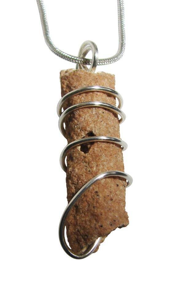 RARE UNUSUAL PRAYER PIPE LIGHTNING STRIKE SARAHA DESERT FULGURITE CRYSTAL #324