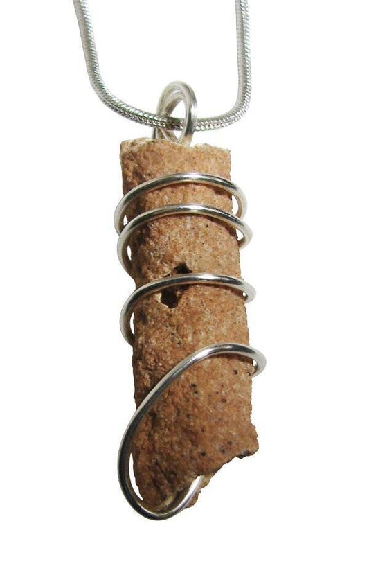 RARE UNUSUAL PRAYER PIPE LIGHTNING STRIKE SARAHA DESERT FULGURITE CRYSTAL #324