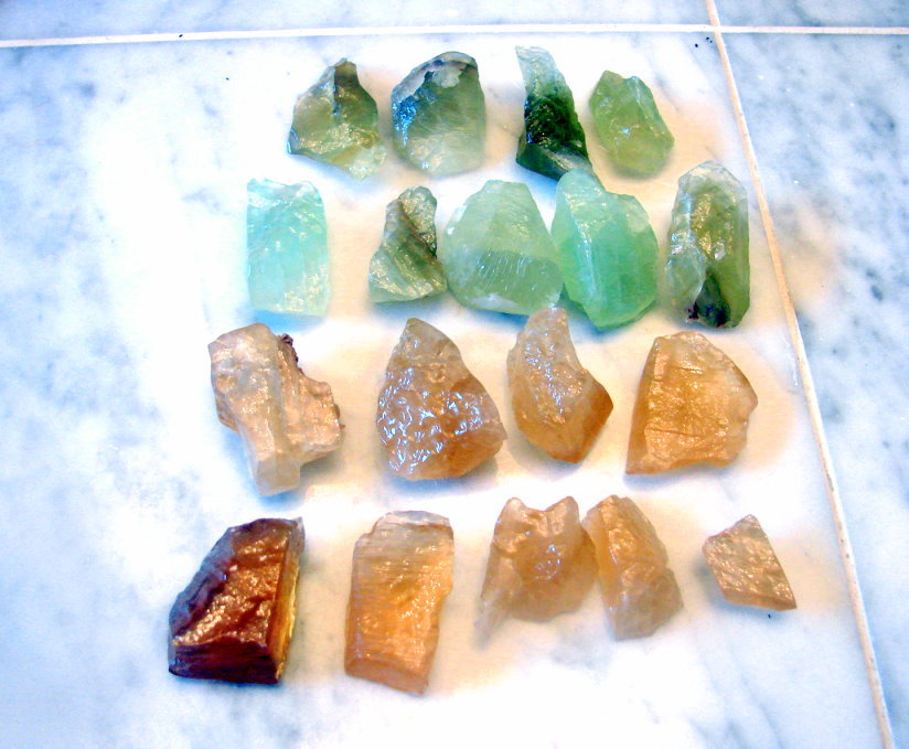 ONE Green Elestial Moldavite Calcite Crystal Mexico!!