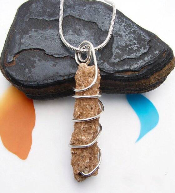 PRAYER PIPE LIGHTNING STRIKE SARAHA DESERT FULGURITE CRYSTAL #251