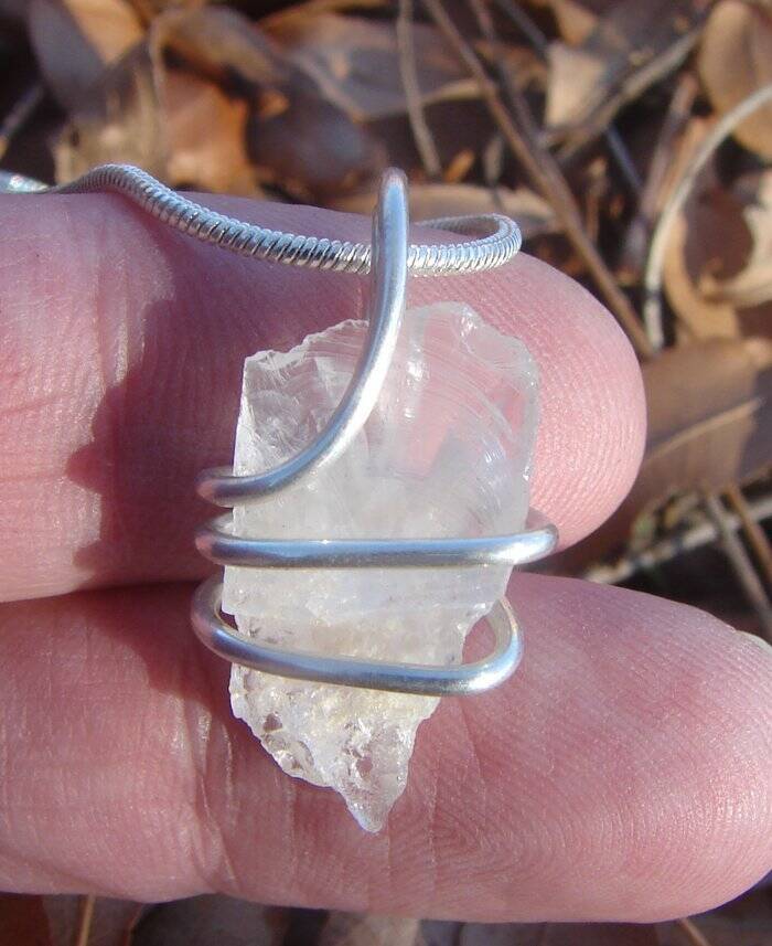 Real Crystals Handmade Petalite Angelic Pendant / Metaphysical Spiritual #72