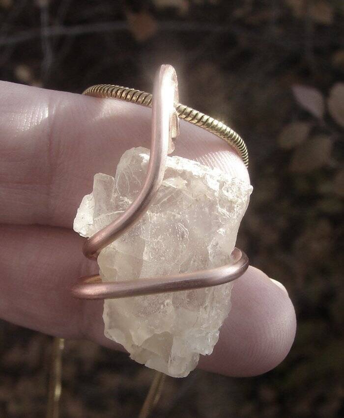 Real Crystals Handmade Petalite Angelic Pendant / Metaphysical Spiritual #53