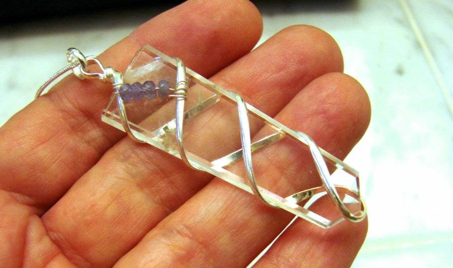 Tanzanite, Ethiopian Opal, Ruby Pendants